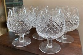 8 Waterford Alana Brandy Glasses/Snifters