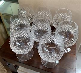 8 Waterford Alana Brandy Glasses/Snifters
