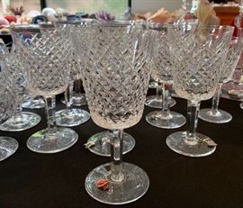10 Waterford Alana Water Goblet Glasses