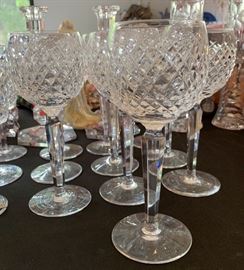 10 Waterford Alana Wine Hock Glasses