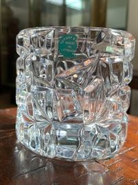 Tiffany & Co Germany Crystal Rock Cut Votive/Dish #2