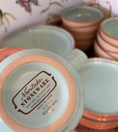 40+ Pc Noritake Stoneware Boulder Rige