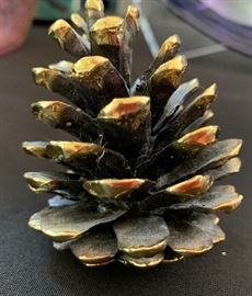 Signed Cast Pine Cone MES
