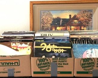 Tons of Vintage Vinyl Records Rock and Roll