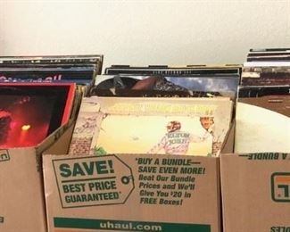 Tons of Vintage Vinyl Records Rock and Roll