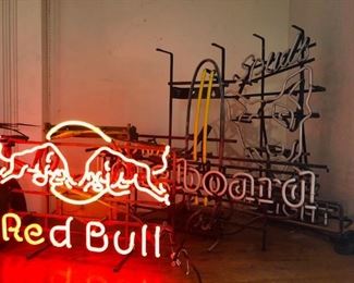Red Bull Advertising Neon Sign and more....