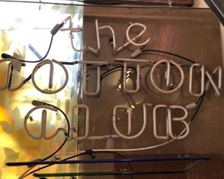 The Cotton Club Neon Sign-Needs new Cord 