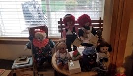 Porcelain doll collection