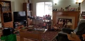 Display cases and entertainment center