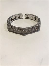 Judith Ripka Sterling and CZ bracelet 