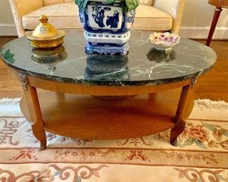 Marbe topped coffee table