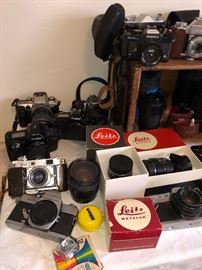 Vintage camera lenses