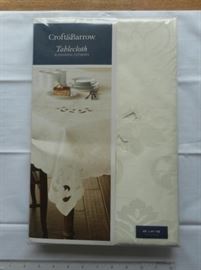 Croft & Barrow oblong tablecloth w/Alexandra cutwork https://ctbids.com/#!/description/share/132425