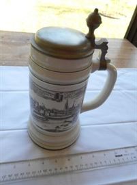 Vintage Altenkunstadt - 50 - German 1647 large beer stein w/pewter top 10" https://ctbids.com/#!/description/share/132630