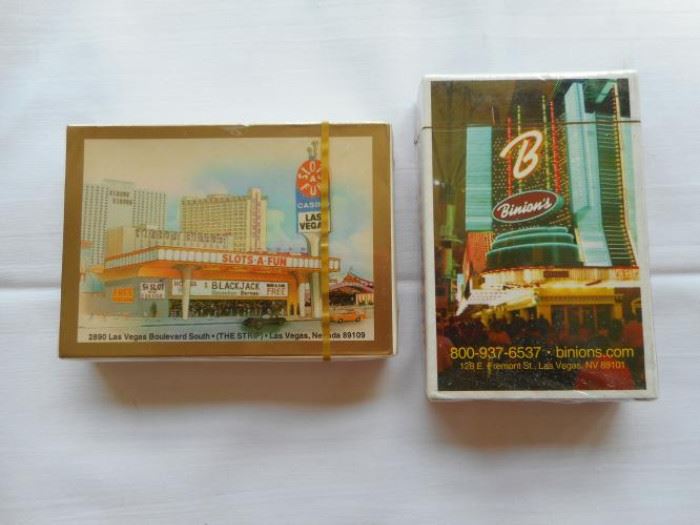 2 new sealed vintage Las Vegas card decks - "Slots A Fun" & "Binions" casinos https://ctbids.com/#!/description/share/132925