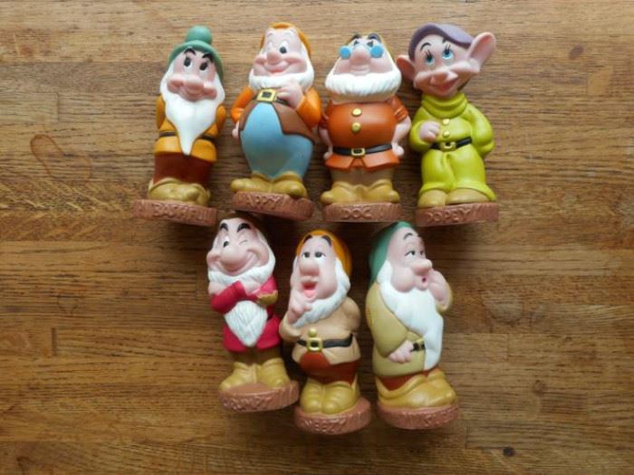 Vintage Disney rubber 7 Dwarves from Snow White  https://ctbids.com/#!/description/share/132515