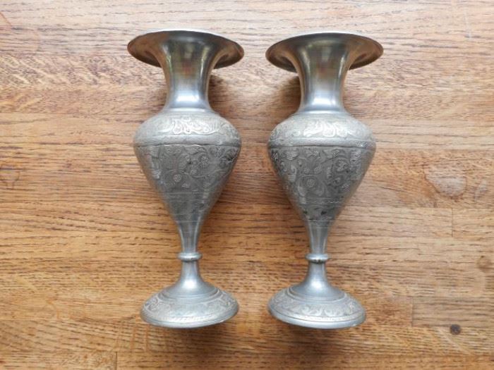 Vintage TAM silver nickel vases made in India https://ctbids.com/#!/description/share/132524