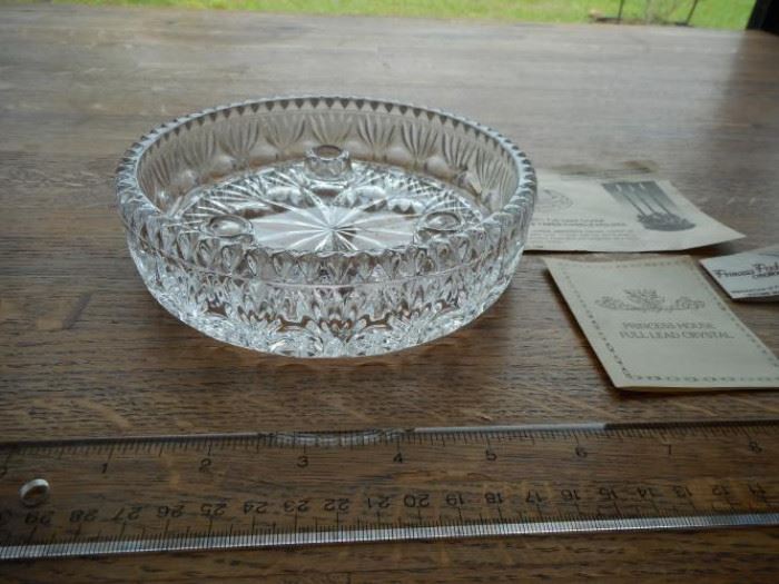 vintage Fostoria Princess House 3 lite lead crystal taper candle holder https://ctbids.com/#!/description/share/132530