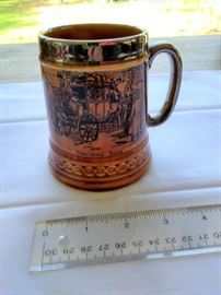 Vintage Lord Nelson Pottery Stein "Coaching Days" MAde in England 4" tall https://ctbids.com/#!/description/share/132536