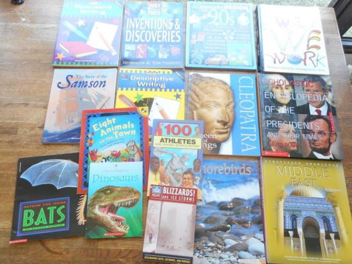 Lot of 15 various early to middle school age books - Kingfisher, Scholastic and DK https://ctbids.com/#!/description/share/133029