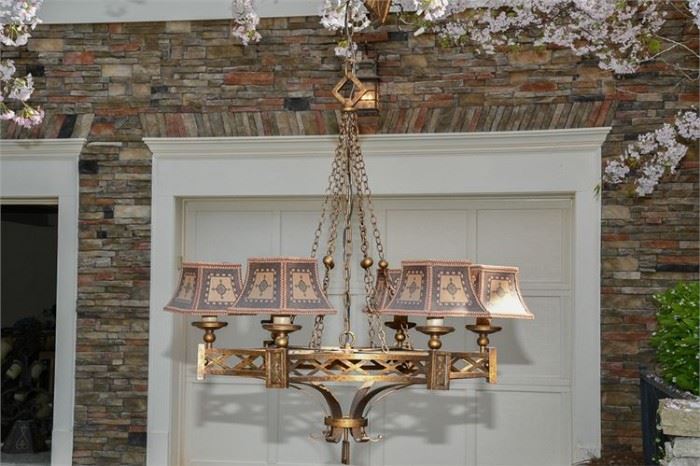 1. Gothic Style Wrought Iron Chandelier