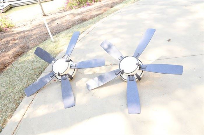 73. Pair of Ceiling Fans with Lights