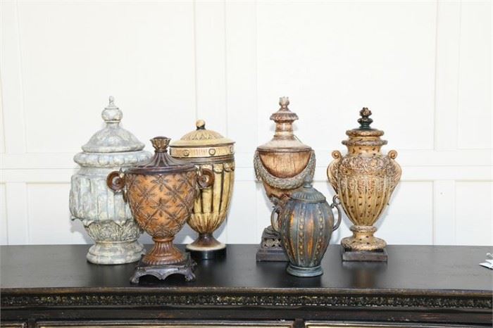 85. Lot of Decorative Table Top Urns