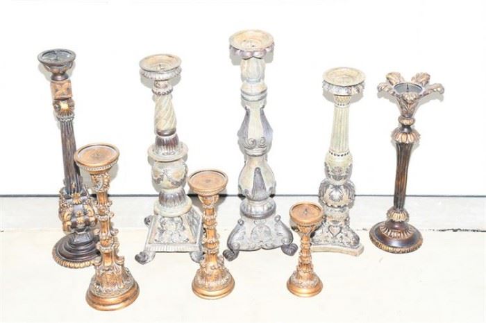90. Lot of Decorative Table Top Candlesticks