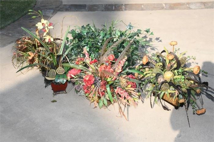 101. Group Lot of Artificial Plants