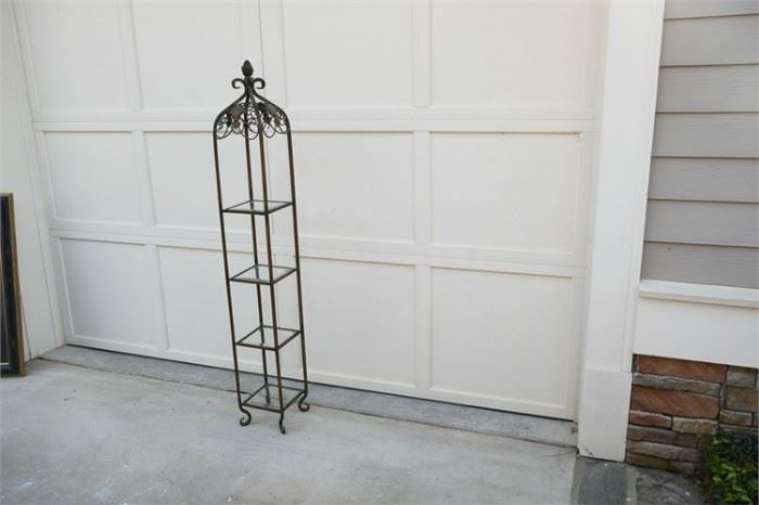 118. French Style Metal Etagere