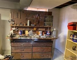Misc tools and old work bench