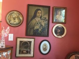 Wonderful vintage prints of the Madonna and Jesus.