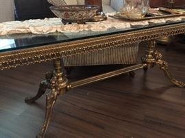 Showing the apron detail of the coffee table