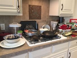 Baking, pots and pans, small appliances