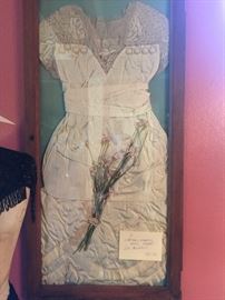 This is a Victorian Framed Wedding Dress, what a great piece