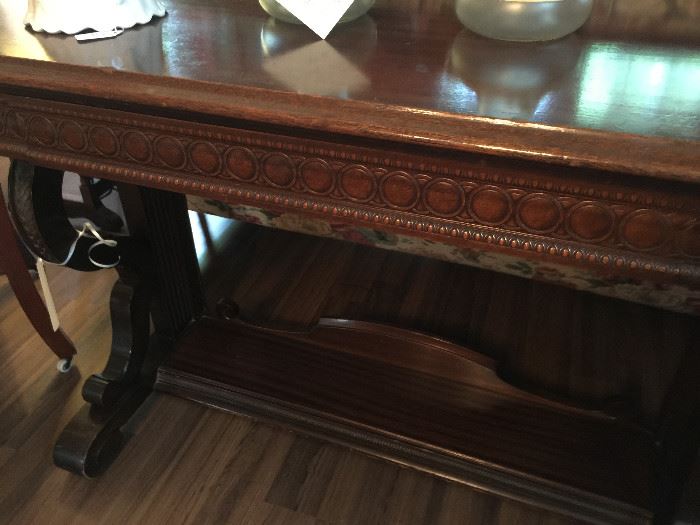 Great detail on the Sofa Table