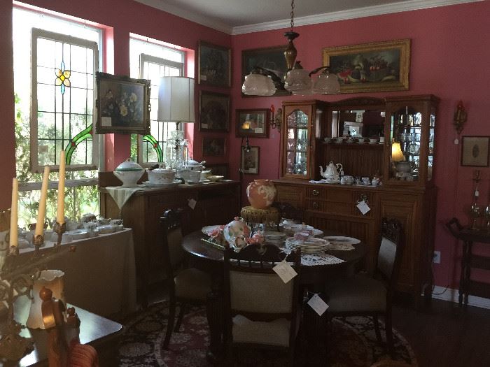 Looking into the Dining Room.  The light fixture is also for sale