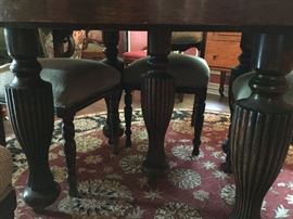 Leg detail of the Dining Table