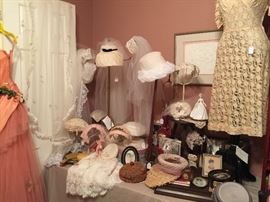 Beautiful wedding hats, veils, head pieces, clothing and art