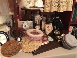 vintage hats, art, tins
