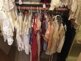 Vintage child and baby clothing also ladies vintage undergarments