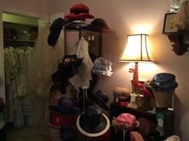 Looking towards the hats