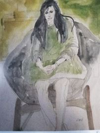 Watercolor on paper
Seated Woman
Artist: Sari Staggs