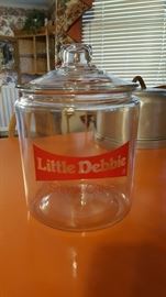 Little Debbie jar with lid