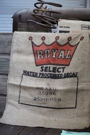 Royal Coffee Burlap Bag