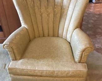 Vintage channel-back chair.