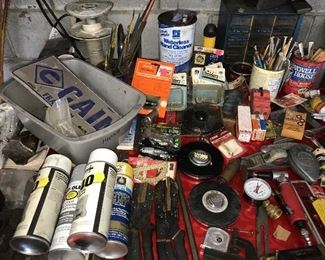 Big selection of vintage and contemporary tools—power tools, hand tools, ladders, pressure washer, garden tools—and more!