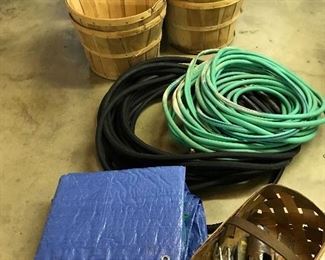 Assortment of miscellaneous garage items.