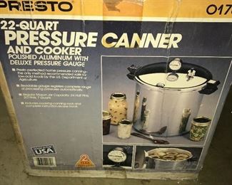 22-quart pressure canner and cooler, Presto.