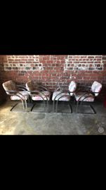chrome dining chairs